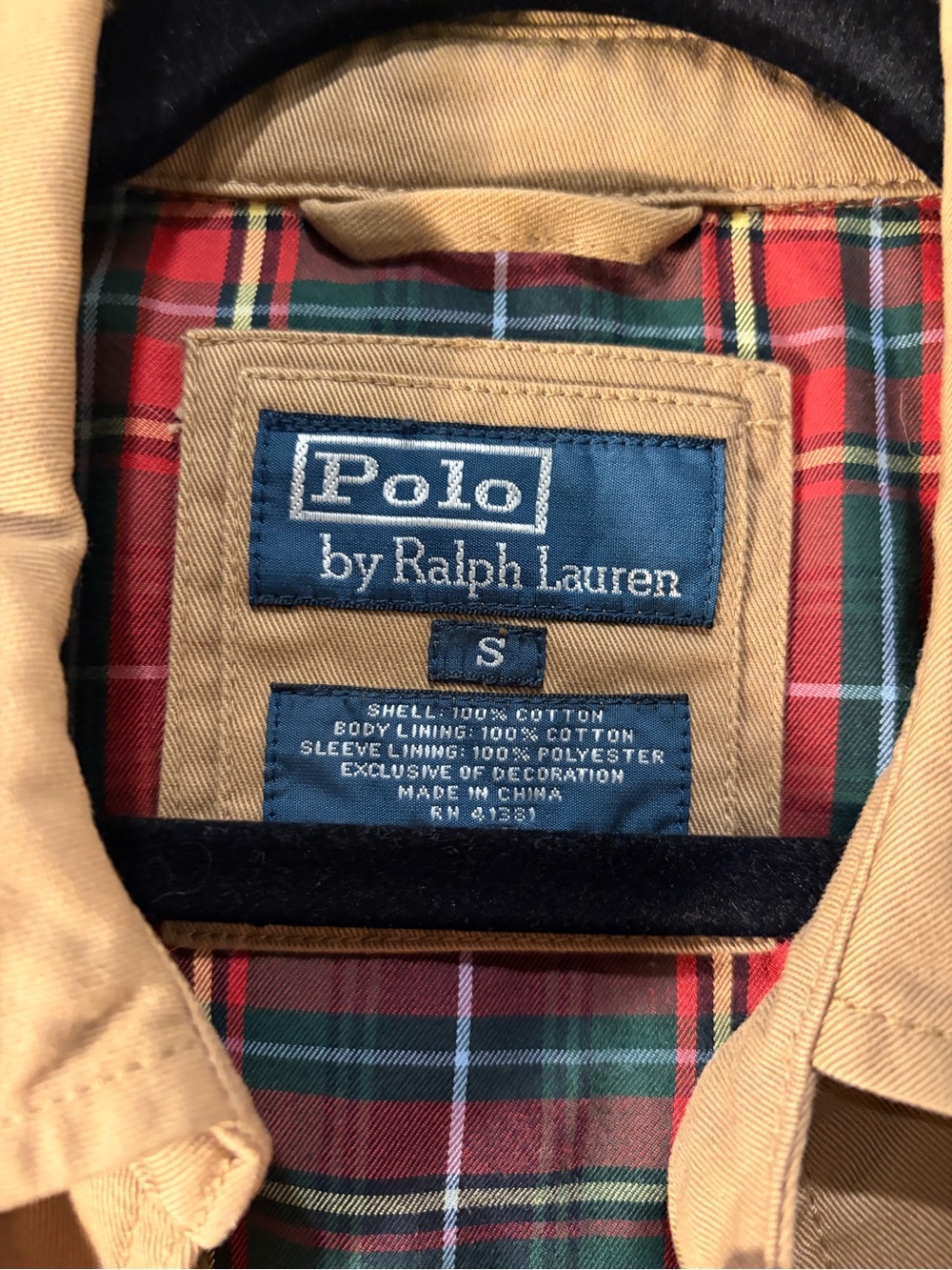 Men’s Polo by Ralph Lauren Tan/Camel Size Small Jacket - Picture 12 of 14